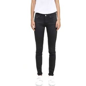 Acne Studios Skin5 mid rise faded black color slim skinny leg